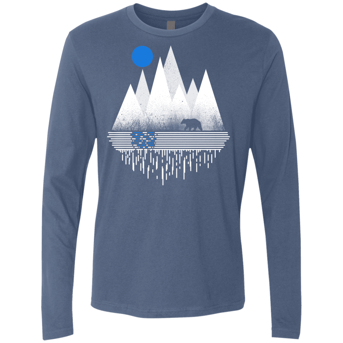 T-Shirts Indigo / S Blue Moon Men's Premium Long Sleeve