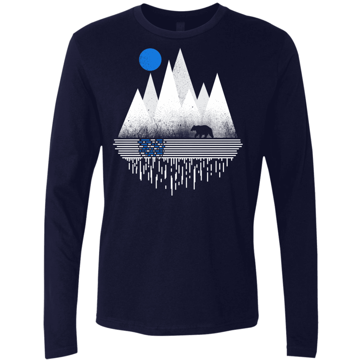 T-Shirts Midnight Navy / S Blue Moon Men's Premium Long Sleeve