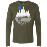 T-Shirts Military Green / S Blue Moon Men's Premium Long Sleeve