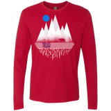 T-Shirts Red / S Blue Moon Men's Premium Long Sleeve