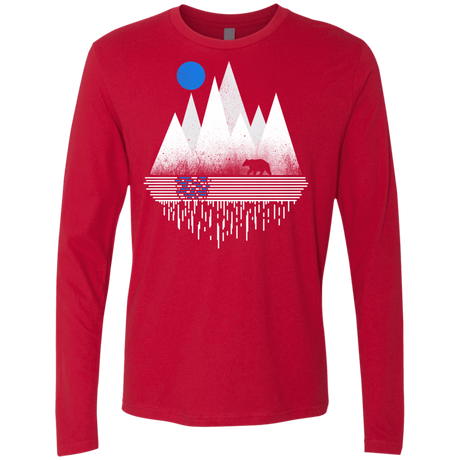 T-Shirts Red / S Blue Moon Men's Premium Long Sleeve