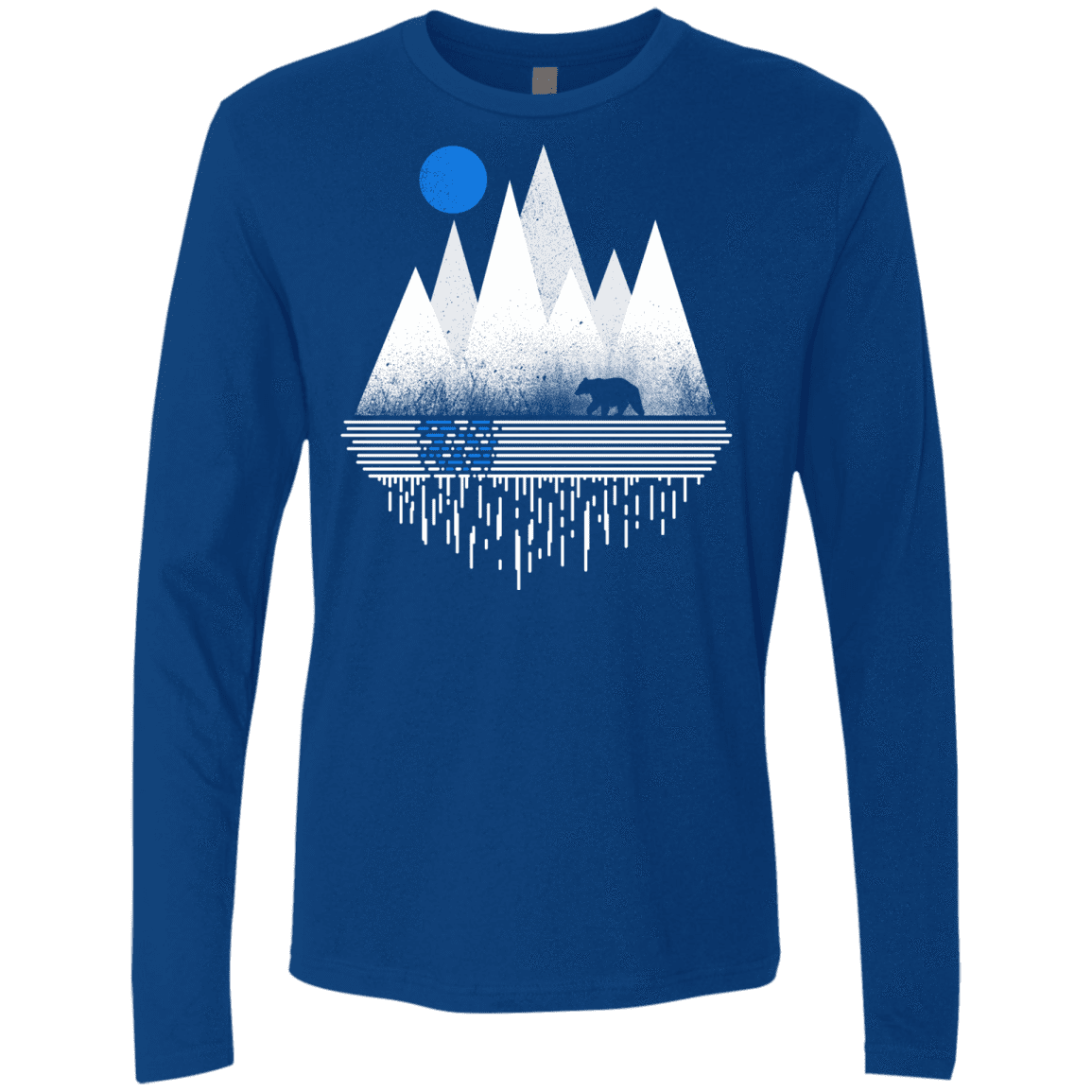 T-Shirts Royal / S Blue Moon Men's Premium Long Sleeve