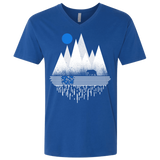 T-Shirts Royal / X-Small Blue Moon Men's Premium V-Neck