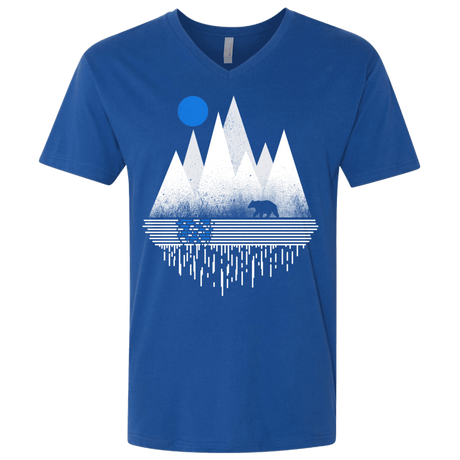 T-Shirts Royal / X-Small Blue Moon Men's Premium V-Neck