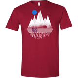 T-Shirts Cardinal Red / S Blue Moon Men's Semi-Fitted Softstyle