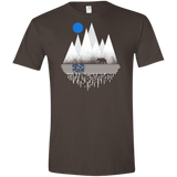 T-Shirts Dark Chocolate / S Blue Moon Men's Semi-Fitted Softstyle
