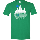 T-Shirts Heather Irish Green / S Blue Moon Men's Semi-Fitted Softstyle