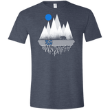 T-Shirts Heather Navy / S Blue Moon Men's Semi-Fitted Softstyle