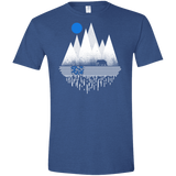 T-Shirts Heather Royal / X-Small Blue Moon Men's Semi-Fitted Softstyle