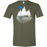 T-Shirts Military Green / S Blue Moon Men's Semi-Fitted Softstyle