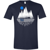 T-Shirts Navy / X-Small Blue Moon Men's Semi-Fitted Softstyle