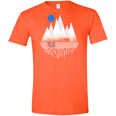 T-Shirts Orange / S Blue Moon Men's Semi-Fitted Softstyle
