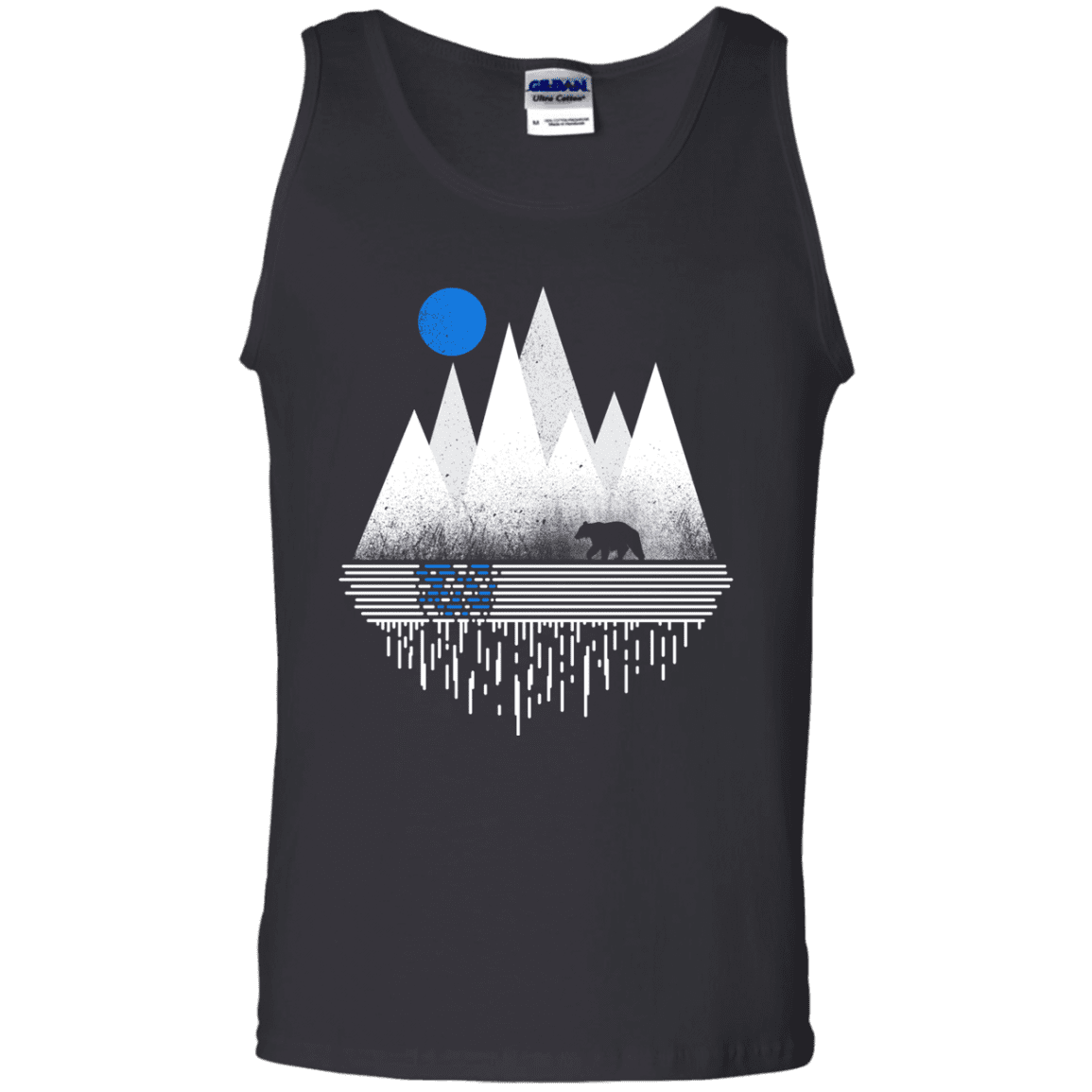 T-Shirts Black / S Blue Moon Men's Tank Top