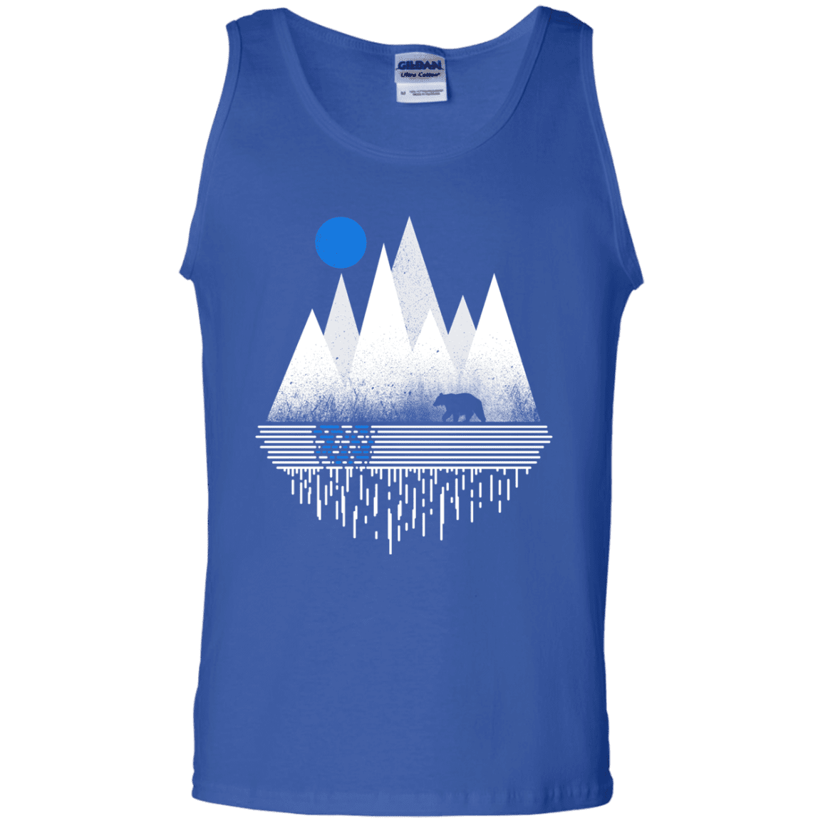 T-Shirts Royal / S Blue Moon Men's Tank Top