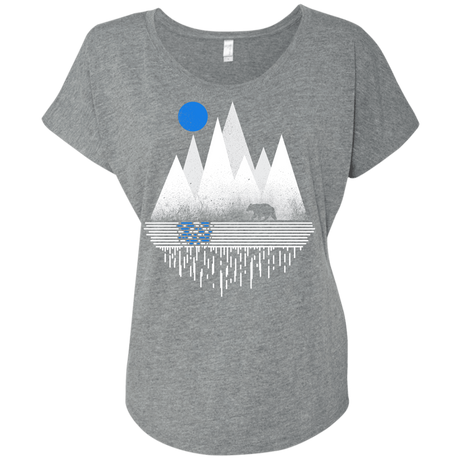 T-Shirts Premium Heather / X-Small Blue Moon Triblend Dolman Sleeve