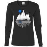 T-Shirts Black / S Blue Moon Women's Long Sleeve T-Shirt