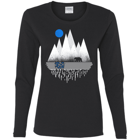 T-Shirts Black / S Blue Moon Women's Long Sleeve T-Shirt