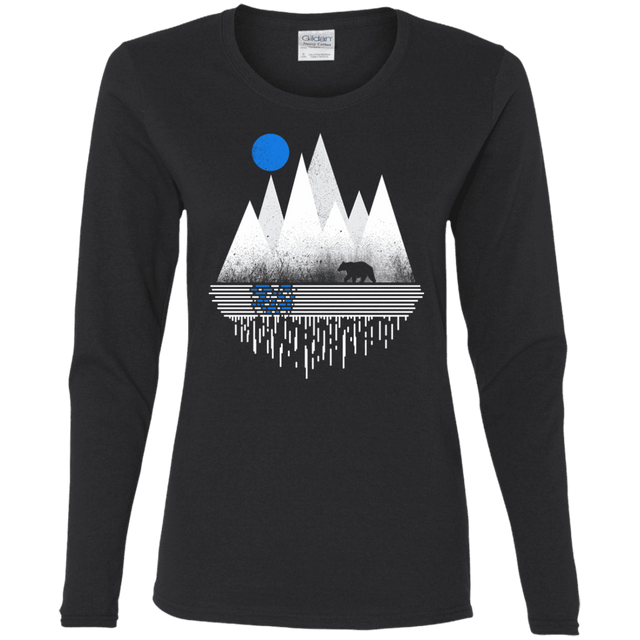 T-Shirts Black / S Blue Moon Women's Long Sleeve T-Shirt