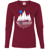 T-Shirts Cardinal / S Blue Moon Women's Long Sleeve T-Shirt