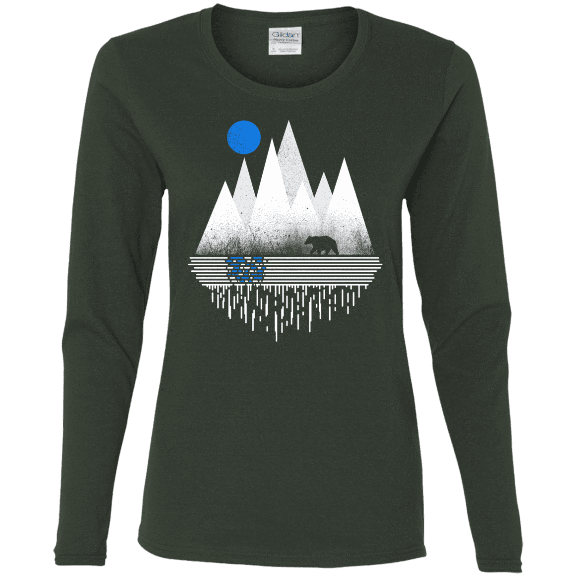 T-Shirts Forest / S Blue Moon Women's Long Sleeve T-Shirt