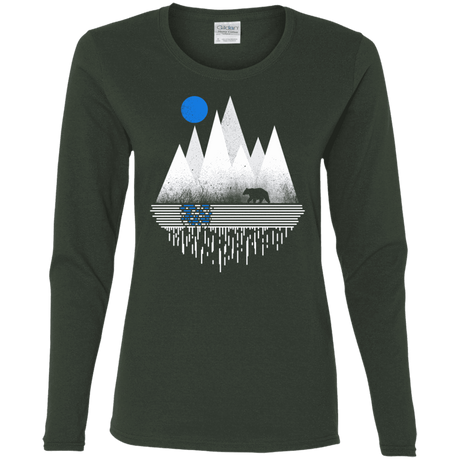 T-Shirts Forest / S Blue Moon Women's Long Sleeve T-Shirt