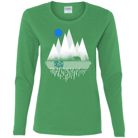 T-Shirts Irish Green / S Blue Moon Women's Long Sleeve T-Shirt