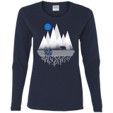 T-Shirts Navy / S Blue Moon Women's Long Sleeve T-Shirt
