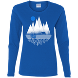 T-Shirts Royal / S Blue Moon Women's Long Sleeve T-Shirt