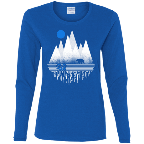T-Shirts Royal / S Blue Moon Women's Long Sleeve T-Shirt