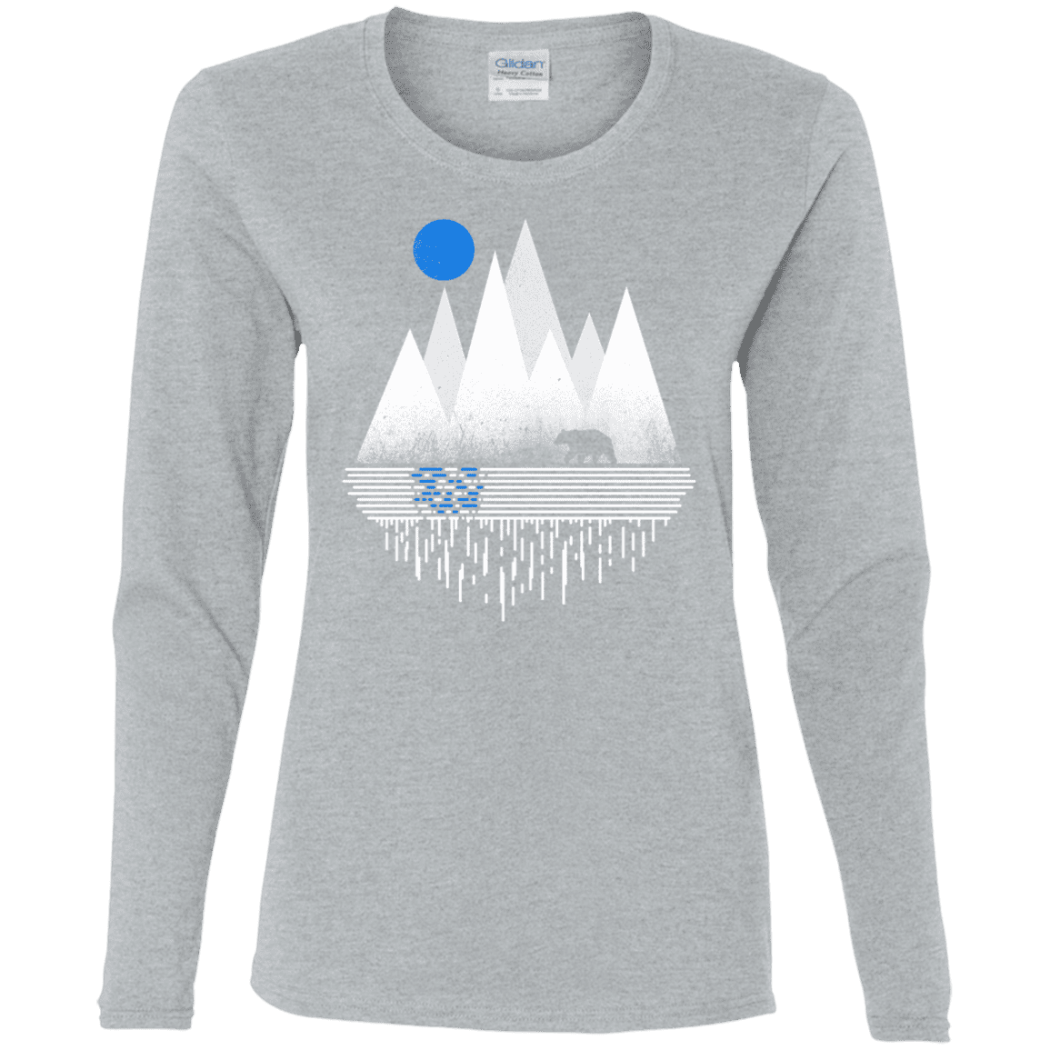 T-Shirts Sport Grey / S Blue Moon Women's Long Sleeve T-Shirt