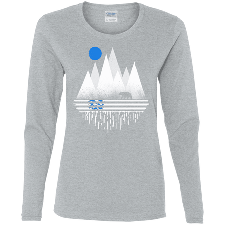 T-Shirts Sport Grey / S Blue Moon Women's Long Sleeve T-Shirt