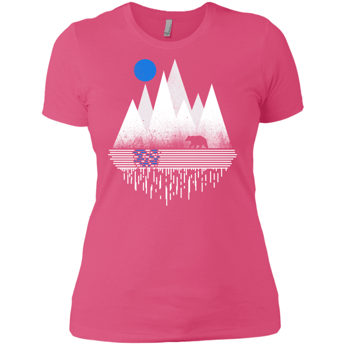 T-Shirts Hot Pink / X-Small Blue Moon Women's Premium T-Shirt