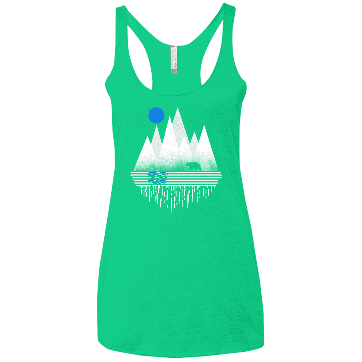 T-Shirts Envy / X-Small Blue Moon Women's Triblend Racerback Tank