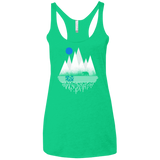 T-Shirts Envy / X-Small Blue Moon Women's Triblend Racerback Tank