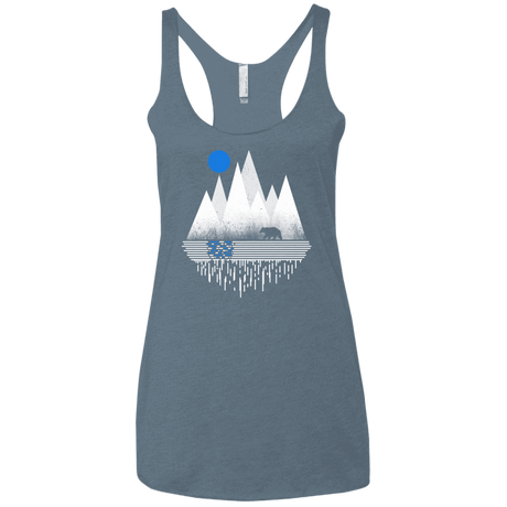 T-Shirts Indigo / X-Small Blue Moon Women's Triblend Racerback Tank