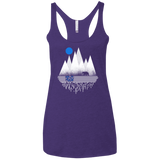 T-Shirts Purple Rush / X-Small Blue Moon Women's Triblend Racerback Tank