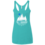 T-Shirts Tahiti Blue / X-Small Blue Moon Women's Triblend Racerback Tank