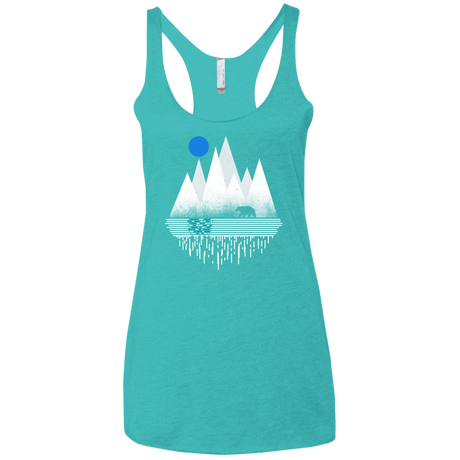 T-Shirts Tahiti Blue / X-Small Blue Moon Women's Triblend Racerback Tank
