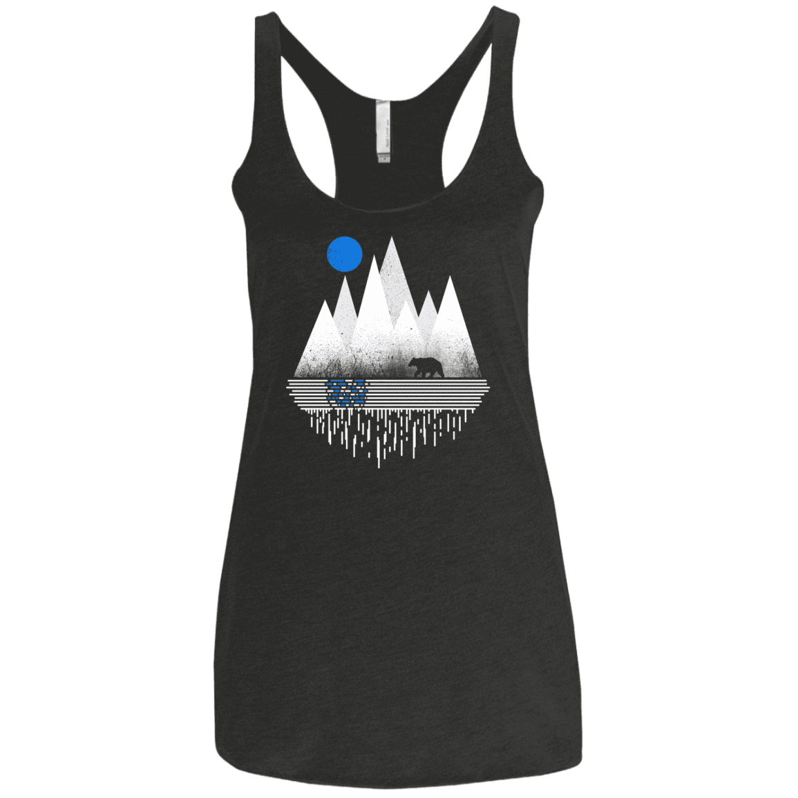 T-Shirts Vintage Black / X-Small Blue Moon Women's Triblend Racerback Tank