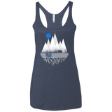 T-Shirts Vintage Navy / X-Small Blue Moon Women's Triblend Racerback Tank