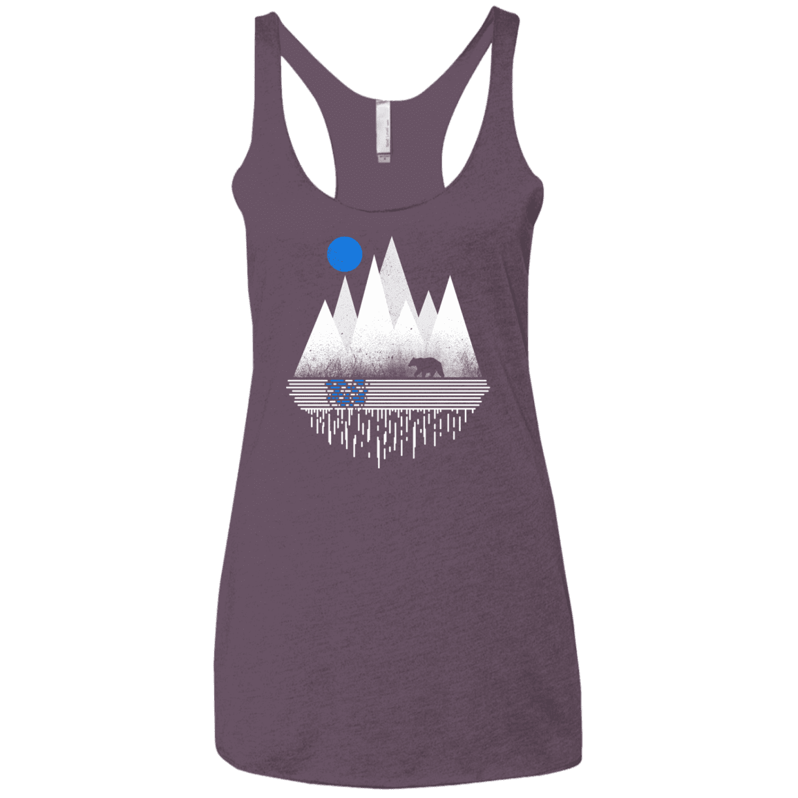 T-Shirts Vintage Purple / X-Small Blue Moon Women's Triblend Racerback Tank