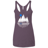 T-Shirts Vintage Purple / X-Small Blue Moon Women's Triblend Racerback Tank