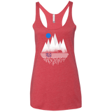 T-Shirts Vintage Red / X-Small Blue Moon Women's Triblend Racerback Tank