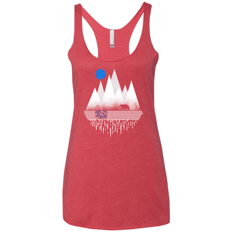 T-Shirts Vintage Red / X-Small Blue Moon Women's Triblend Racerback Tank