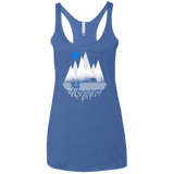 T-Shirts Vintage Royal / X-Small Blue Moon Women's Triblend Racerback Tank