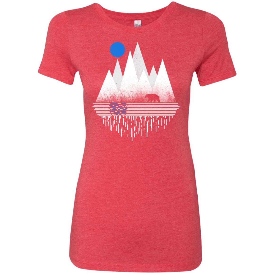 T-Shirts Vintage Red / S Blue Moon Women's Triblend T-Shirt