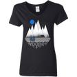 T-Shirts Black / S Blue Moon Women's V-Neck T-Shirt