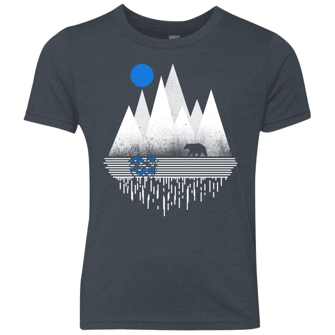 T-Shirts Vintage Navy / YXS Blue Moon Youth Triblend T-Shirt