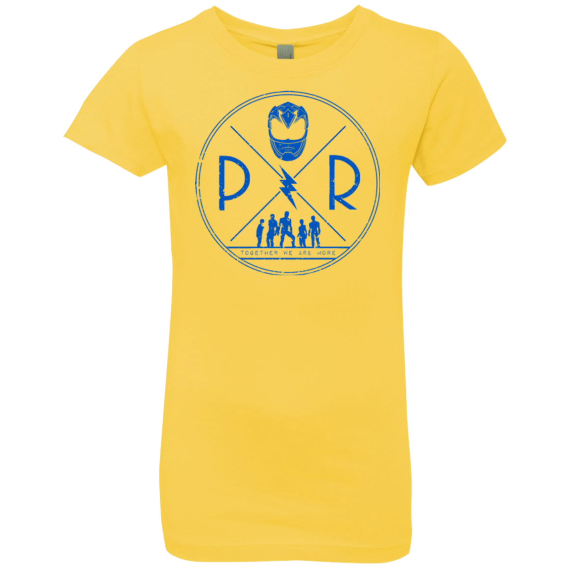T-Shirts Vibrant Yellow / YXS Blue Power Girls Premium T-Shirt