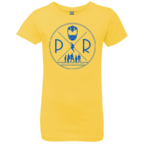 T-Shirts Vibrant Yellow / YXS Blue Power Girls Premium T-Shirt